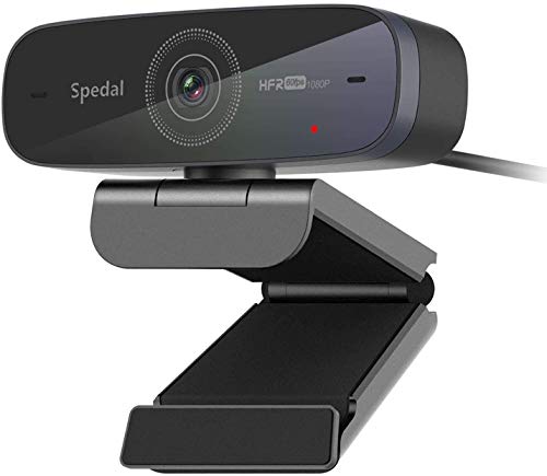 Spedal Webcam 1080P 60FPS mit Autofokus, Stereo-Mikrofon, Ideal für Streaming, Videoanrufe & Konferenzen, Kompatibel mit Windows, Mac OS, OBS, Zoom
