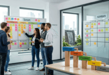 Agile Softwareentwicklung einfach erklärt – Scrum, Kanban & der Unterschied zum Wasserfallmodell Agile Softwareentwicklung einfach erklärt – Scrum Kanban und der Unterschied zum Wasserfallmodell