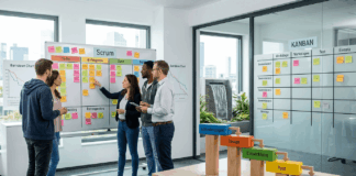 Agile Softwareentwicklung einfach erklärt – Scrum, Kanban & der Unterschied zum Wasserfallmodell Agile Softwareentwicklung einfach erklärt – Scrum Kanban und der Unterschied zum Wasserfallmodell