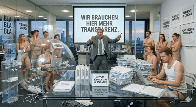 Management-Phrasen - Wir brauchen hier mehr Transparenz