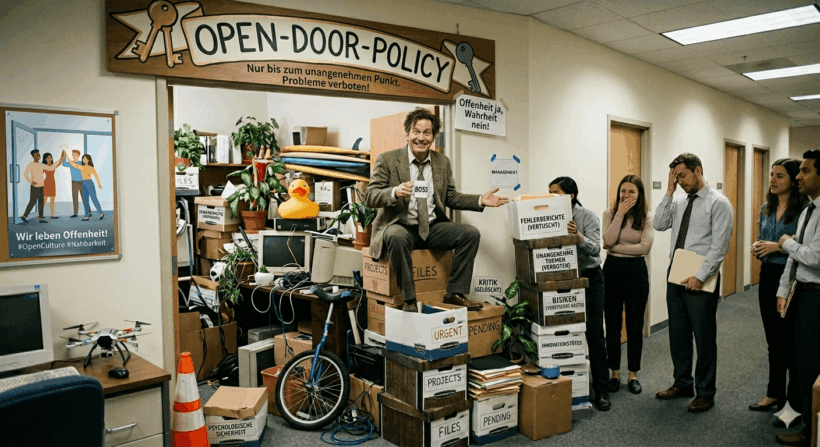 Management-Phrasen - Wir fahren hier eine Open-Door-Policy