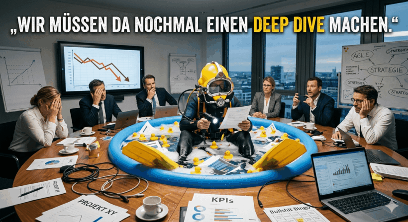 Management-Phrasen - Wir müssen da nochmal einen Deep Dive machen
