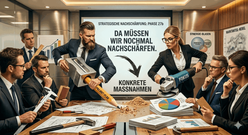 Management-Phrasen - Wir müssen da nochmal nachschärfen