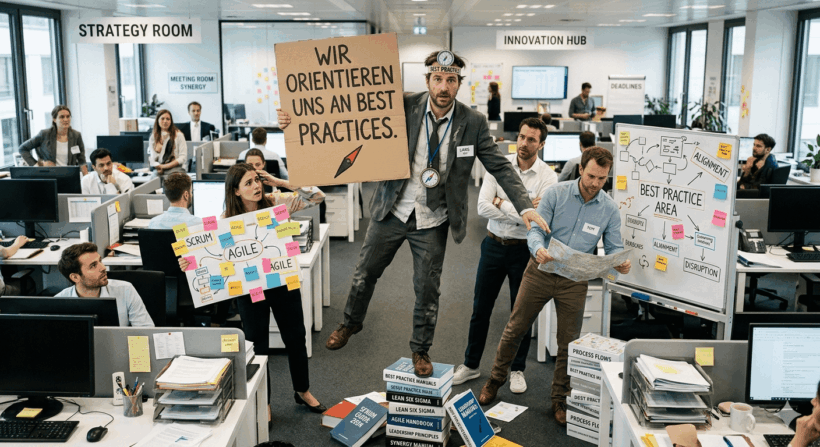 Management-Phrasen - Wir orientieren uns an Best Practices
