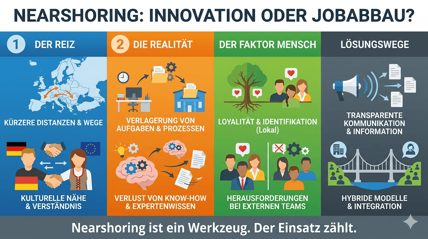 Nearshoring - Innovation oder Jobabbau