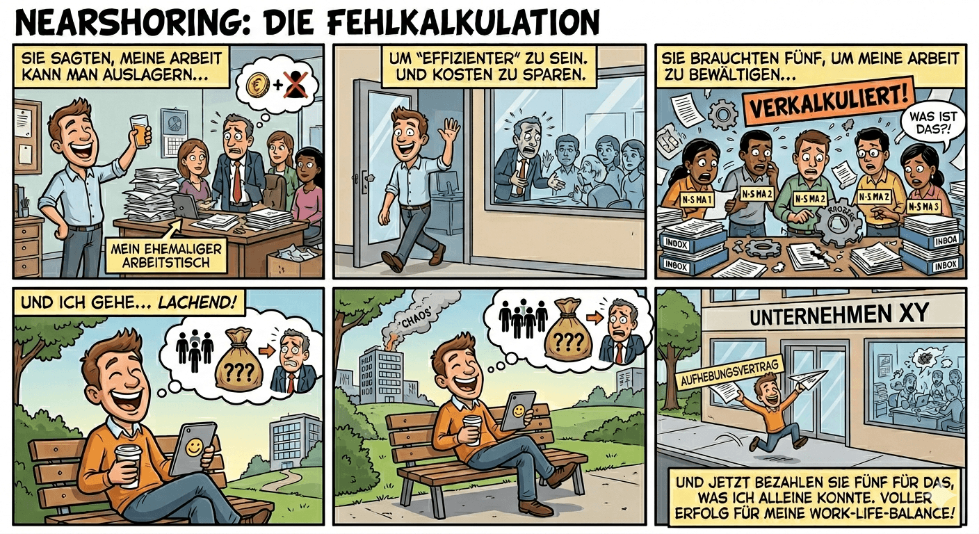 Nearshoring - Wenn das Unternehmen draufzahlt
