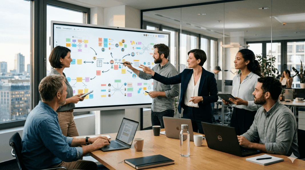 Online-Whiteboards im Unternehmen Warum Miro Conceptboard FigJam Open-Source-Lösungen die Zusammenarbeit revolutionieren